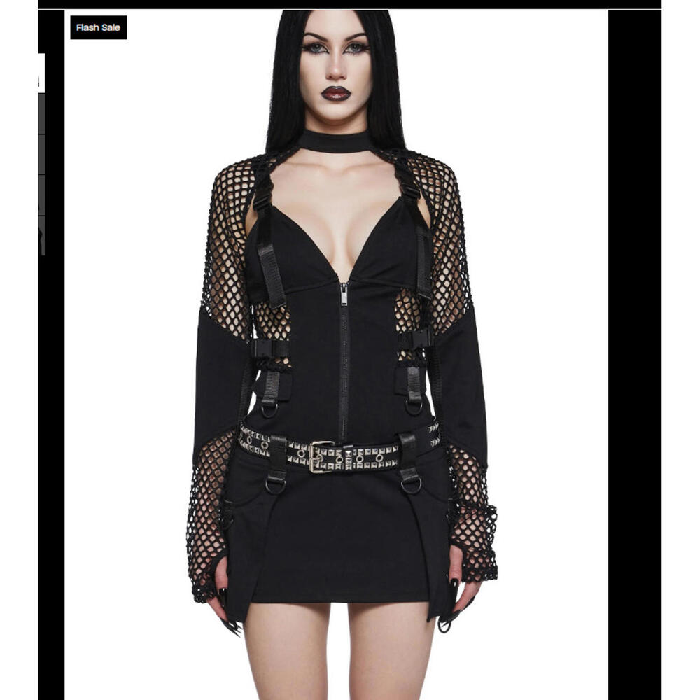Dolls Kill darkly devoted dress and shrug NWT SOLD OUT SZ M